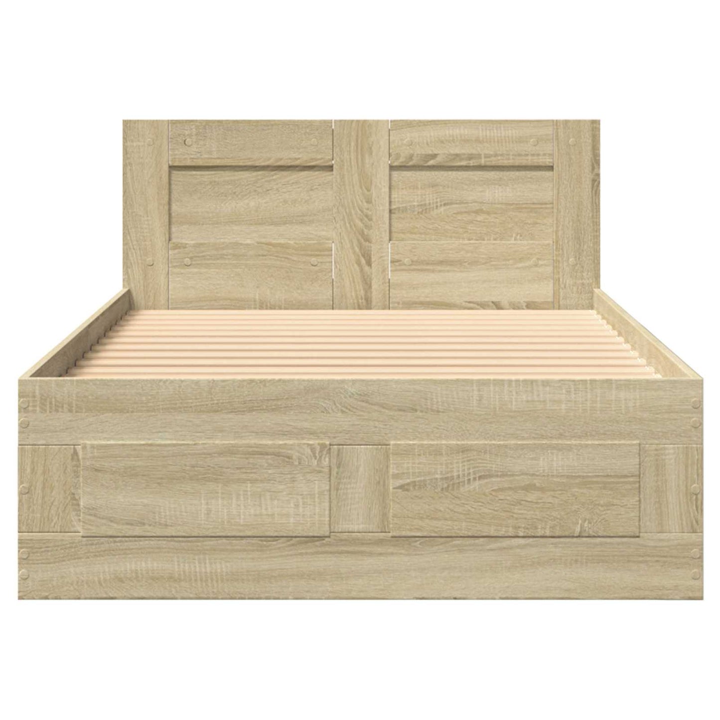 Bed Frame with Headboard Sonoma Oak 80 x 200 cm Engineered Wood