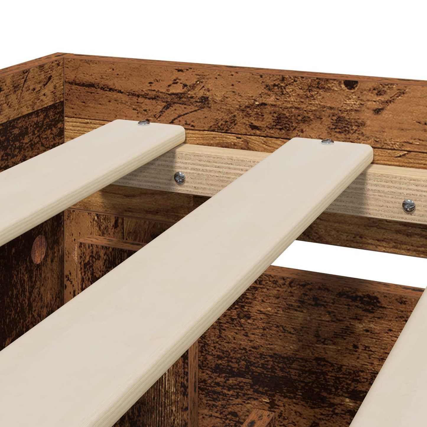 Bed Frame with Headboard Old Wood 80 x 200 cm Engineered Wood