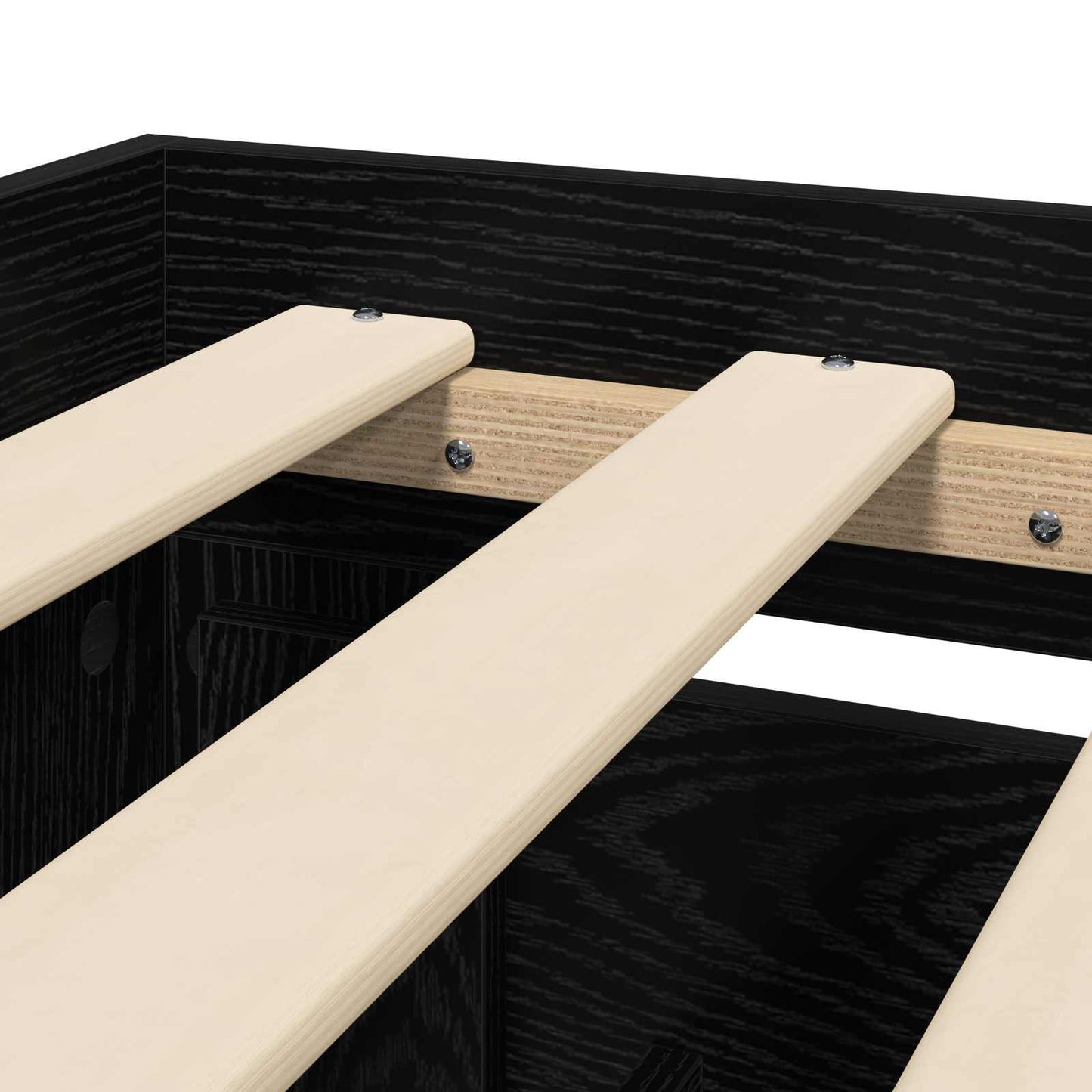 Bed Frame with Headboard Black Oak 80 x 200 cm Engineered Wood