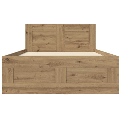 Bed Frame with Headboard Artisian Oak 80 x 200 cm