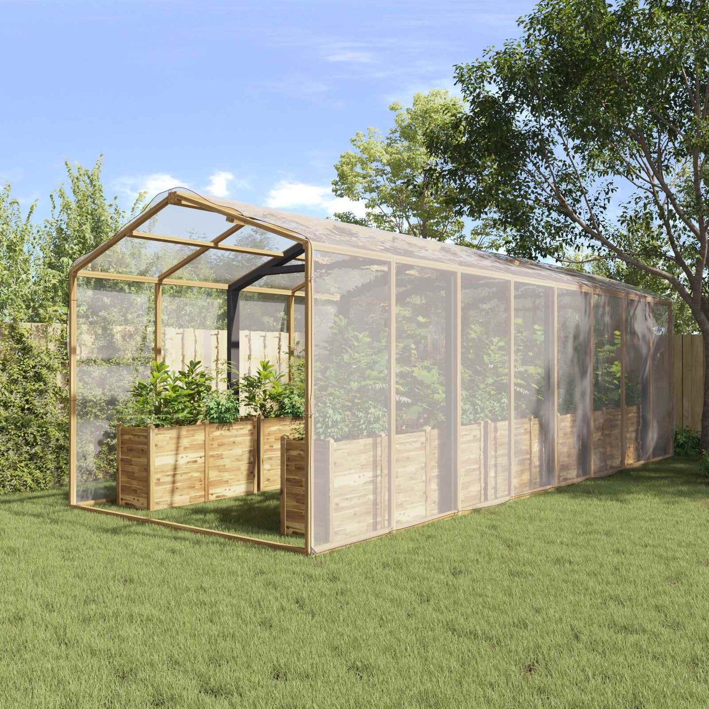 Plant Cover Transparent 6 x 6 m PE