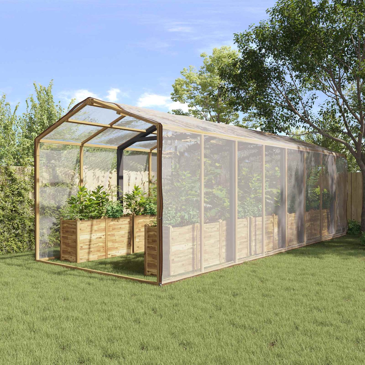 Plant Cover Transparent 8 x 8 m PE