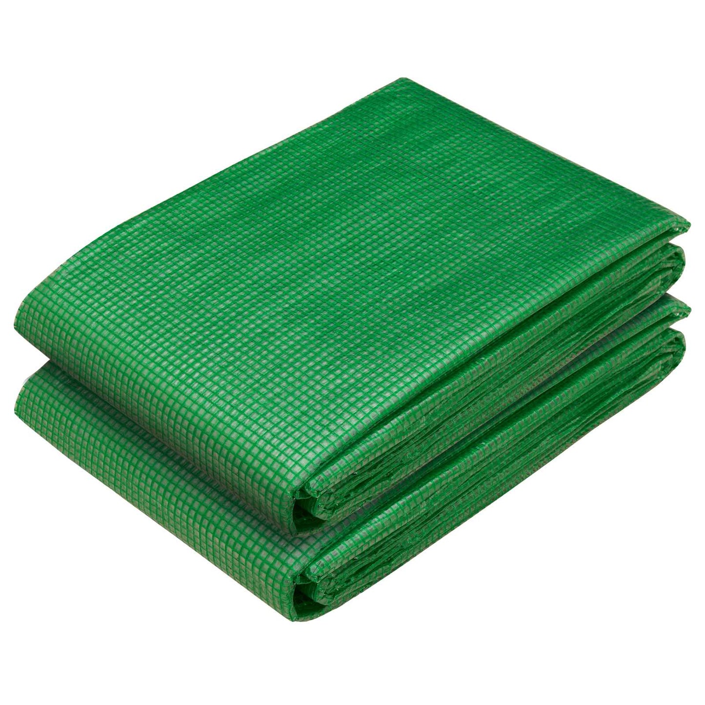 Tarpaulin with Eyelets 2 pcs Green 3 x 5 m 260 gsm PE