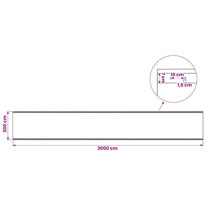 Tarpaulin with Eyelets 2 pcs Green 3 x 20 m 260 gsm PE