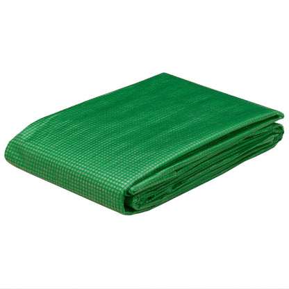 Tarpaulin with Eyelets Green 6 x 12 m 140 gsm PE
