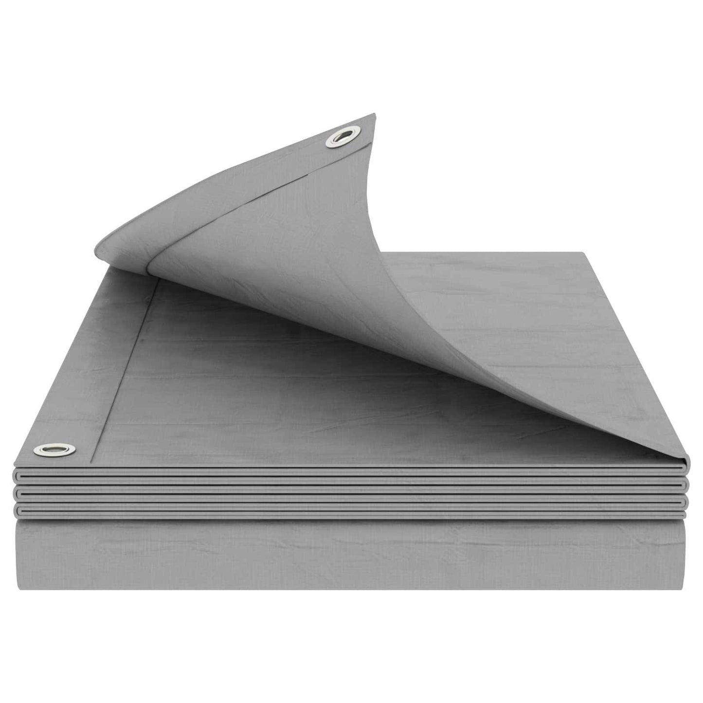 Tarpaulin with Eyelets Light Grey 3 x 4 m 90 gsm PE