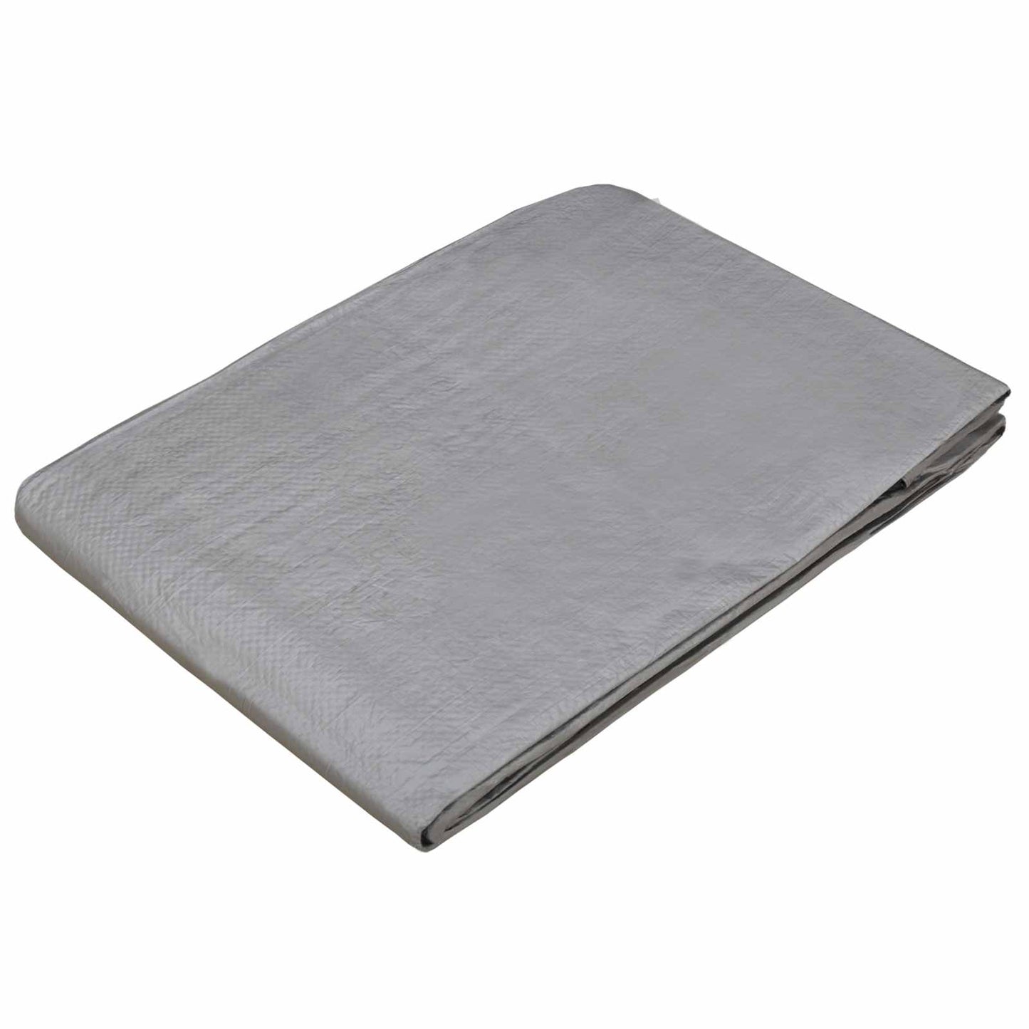 Tarpaulin with Eyelets Light Grey 3 x 6 m 90 gsm PE