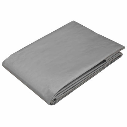 Tarpaulin with Eyelets Light Grey 3 x 5 m 180 gsm PE