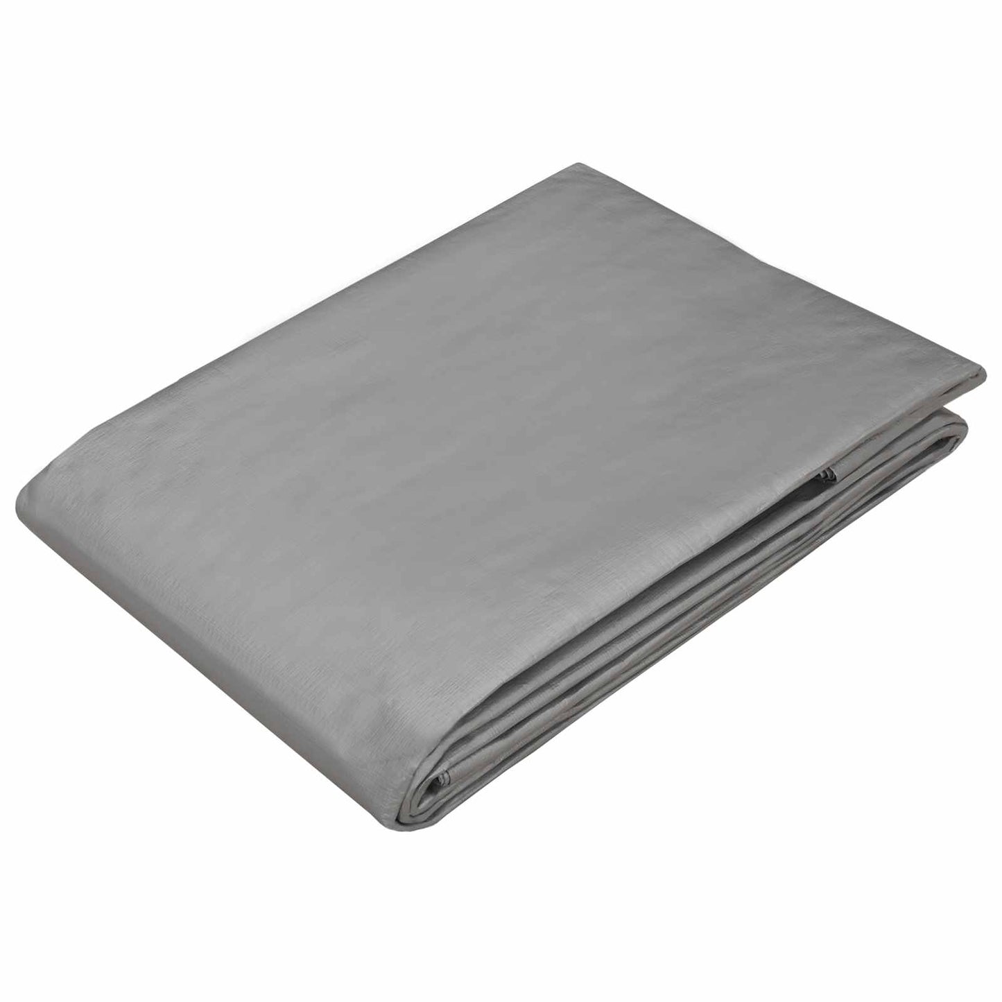 Tarpaulin with Eyelets Light Grey 6 x 12 m 180 gsm PE