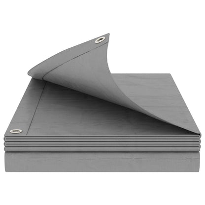 Tarpaulin with Eyelets Light Grey 4 x 8 m 260 gsm PE
