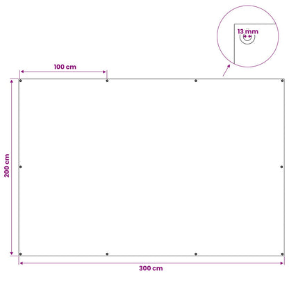 Tarpaulin with Eyelets Green 2 x 3 m 180 gsm PE