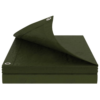 Tarpaulin with Eyelets Green 8 x 10 m 180 gsm PE