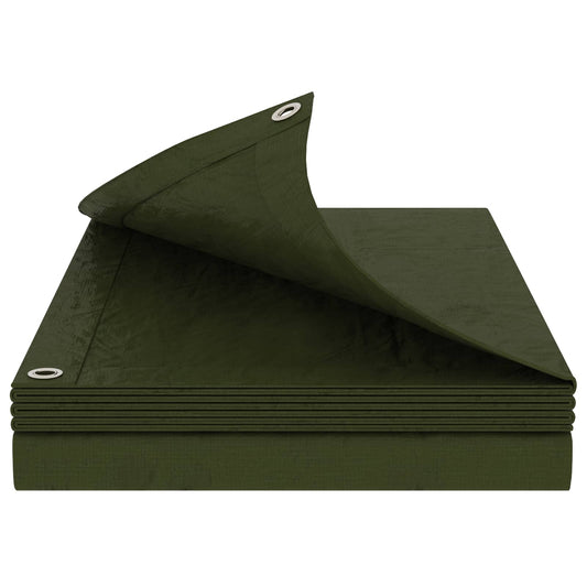 Tarpaulin with Eyelets Green 6 x 6 m 260 gsm PE