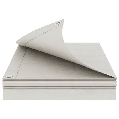 Tarpaulin with Eyelets White 4 x 8 m 90 gsm PE