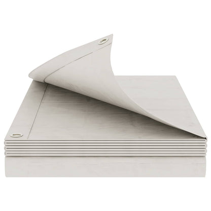 Tarpaulin with Eyelets White 8 x 10 m 180 gsm PE