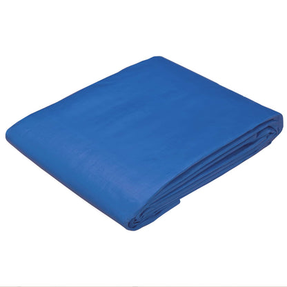 Tarpaulin with Eyelets Blue 6 x 12 m 260 gsm PE