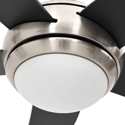 Ceiling Fan with Light and Remote Control Ø 130 cm Black