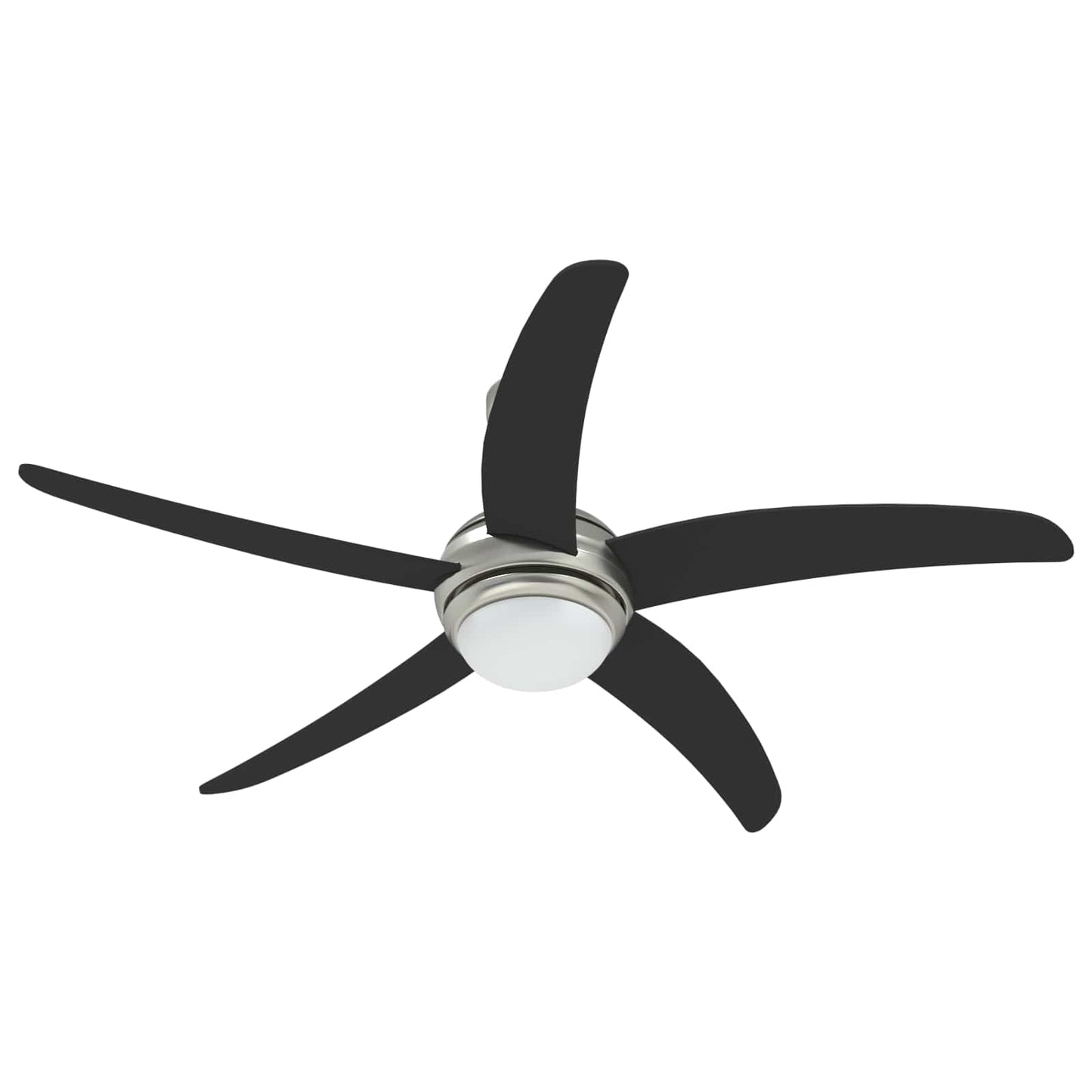 Ceiling Fan with Light and Remote Control Ø 130 cm Black