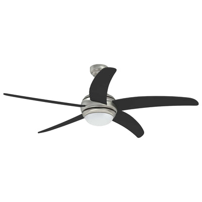 Ceiling Fan with Light and Remote Control Ø 130 cm Black