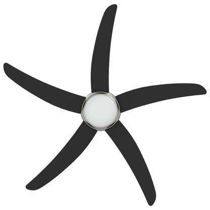 Ceiling Fan with Light and Remote Control Ø 130 cm Black