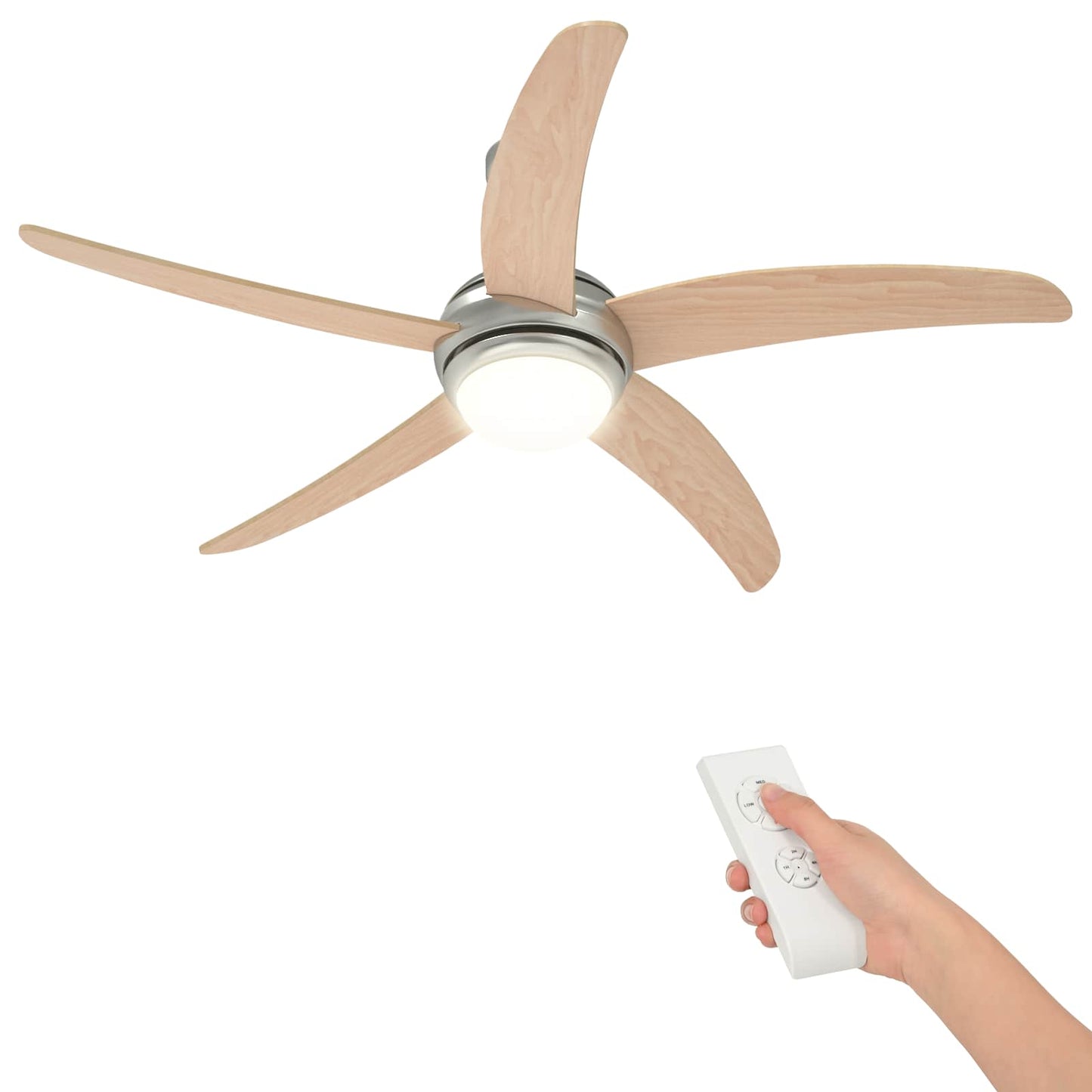 Ceiling Fan with Light Ø 130 cm Sonoma