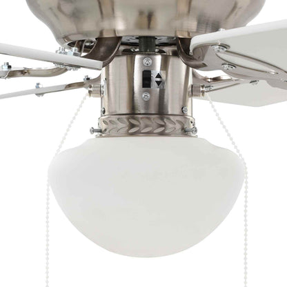 Ceiling Fan with Light Ø 82 cm White