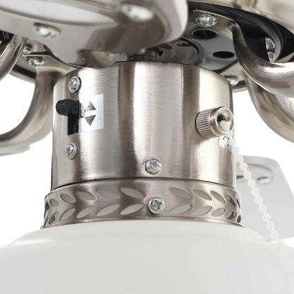 Ceiling Fan with Light Ø 82 cm White