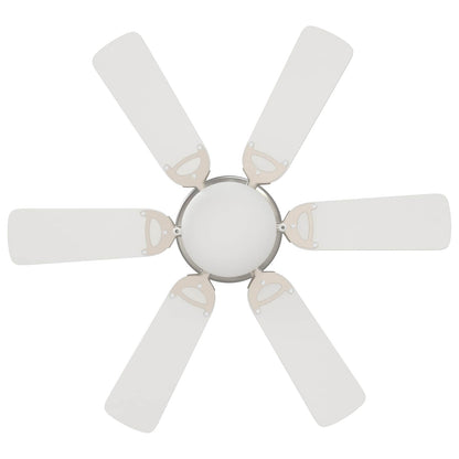 Ceiling Fan with Light Ø 82 cm White