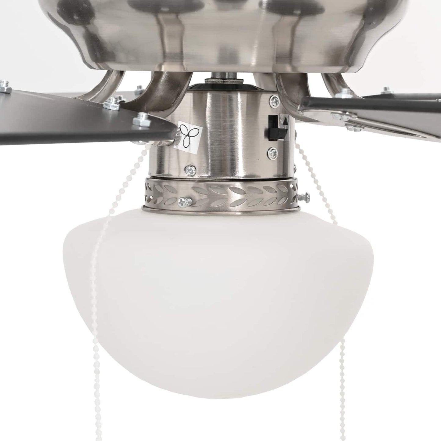 Ceiling Fan with Light Ø 82 cm Black