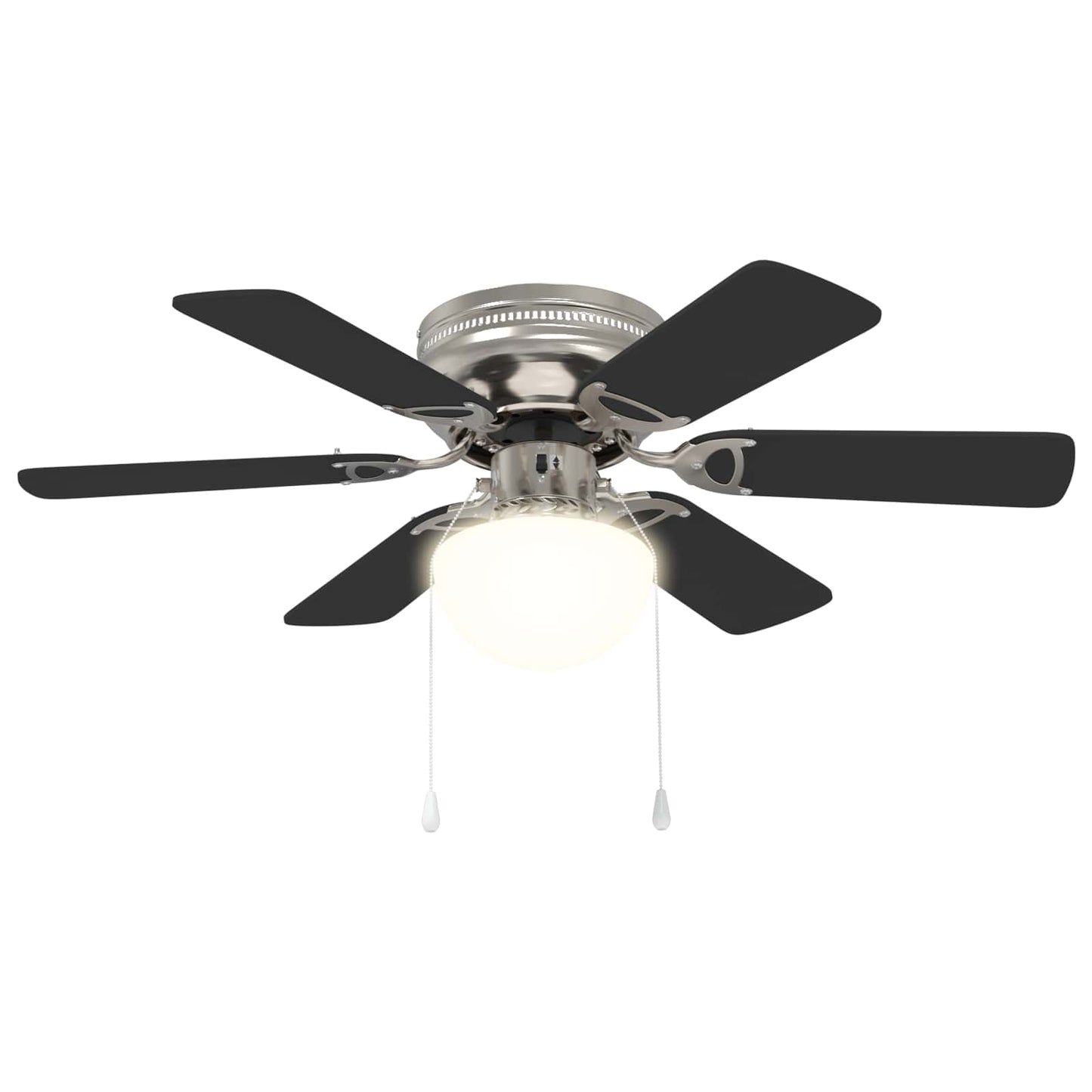 Ceiling Fan with Light Ø 82 cm Black