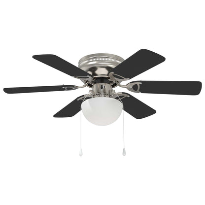 Ceiling Fan with Light Ø 82 cm Black
