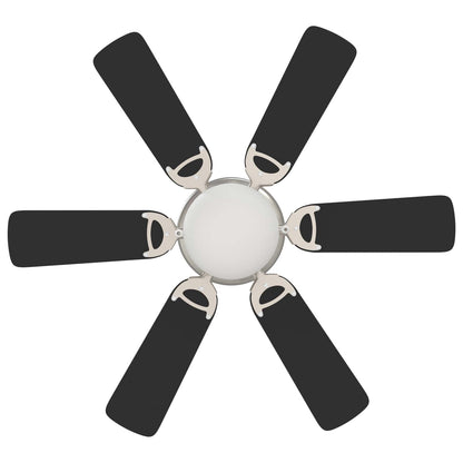 Ceiling Fan with Light Ø 82 cm Black