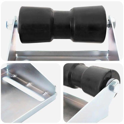 Boat Trailer Roller with Bracket 20.3 cm Galvanised Steel