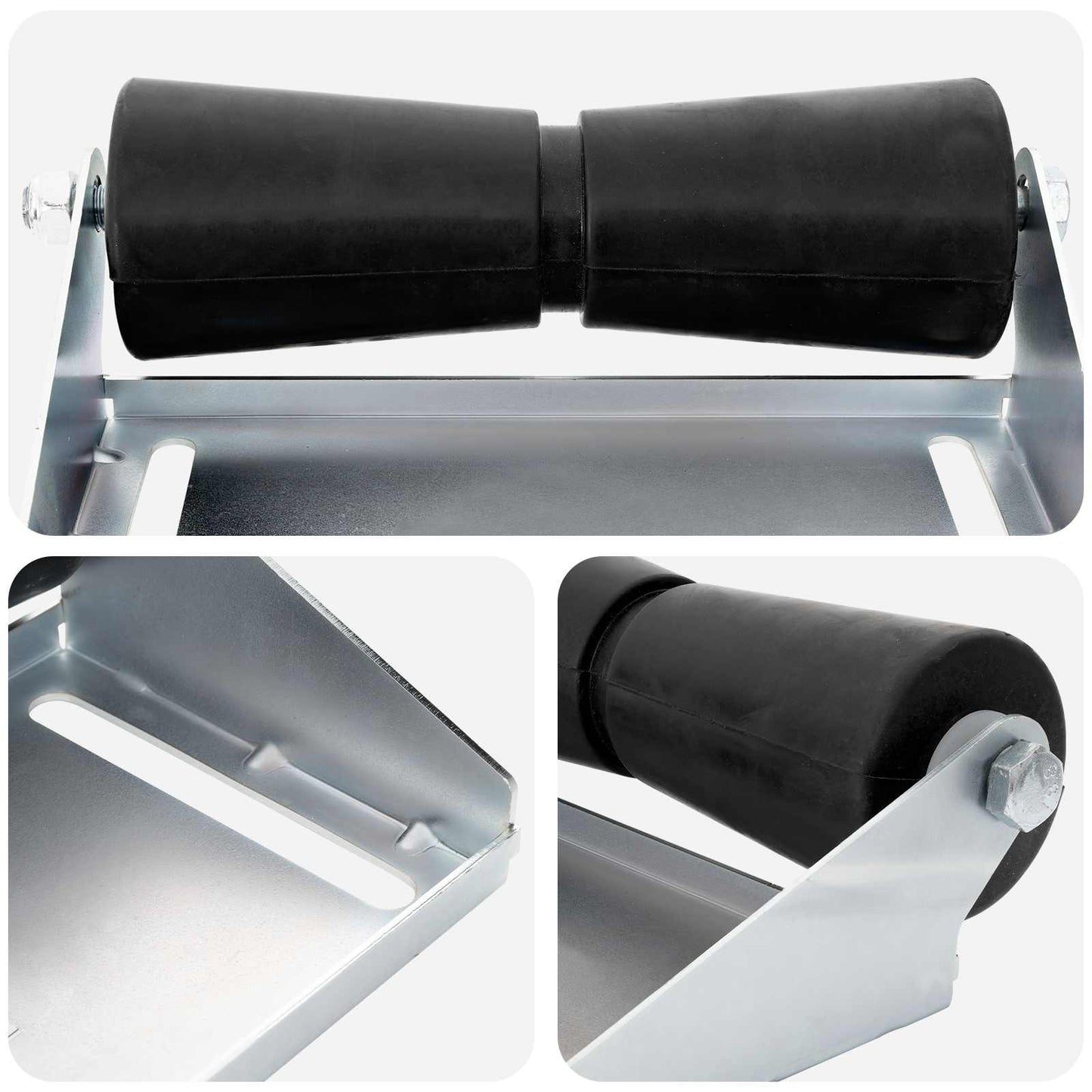 Boat Trailer Roller with Bracket 30.5 cm Galvanised Steel
