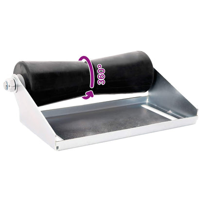 Boat Trailer Roller with Bracket 30.5 cm Galvanised Steel