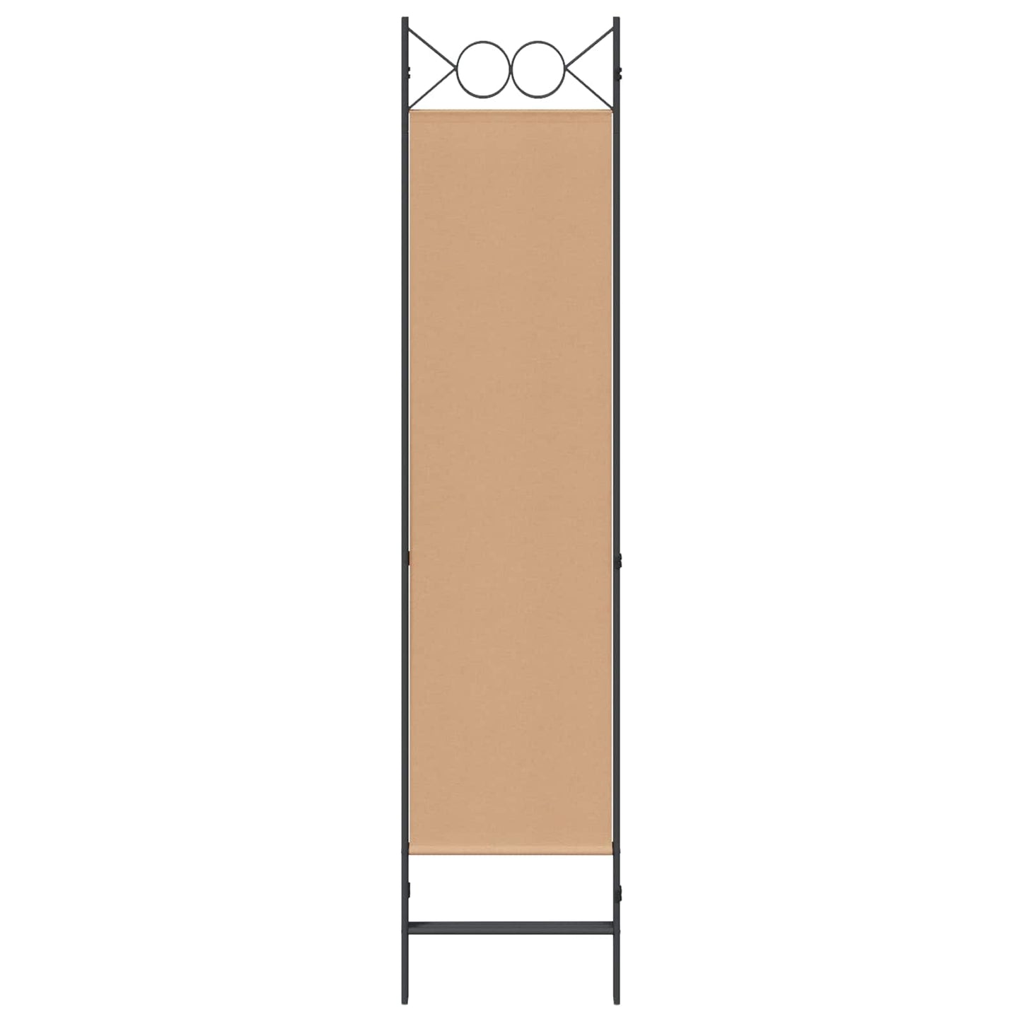 3-Panel Room Divider Beige 120 x 180 cm Fabric