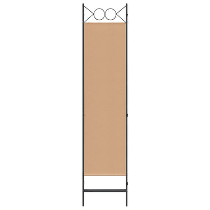 3-Panel Room Divider Beige 120 x 180 cm Fabric