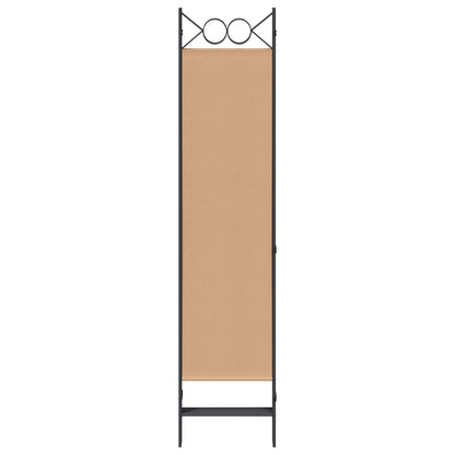 5-Panel Room Divider Beige 200 x 180 cm Fabric