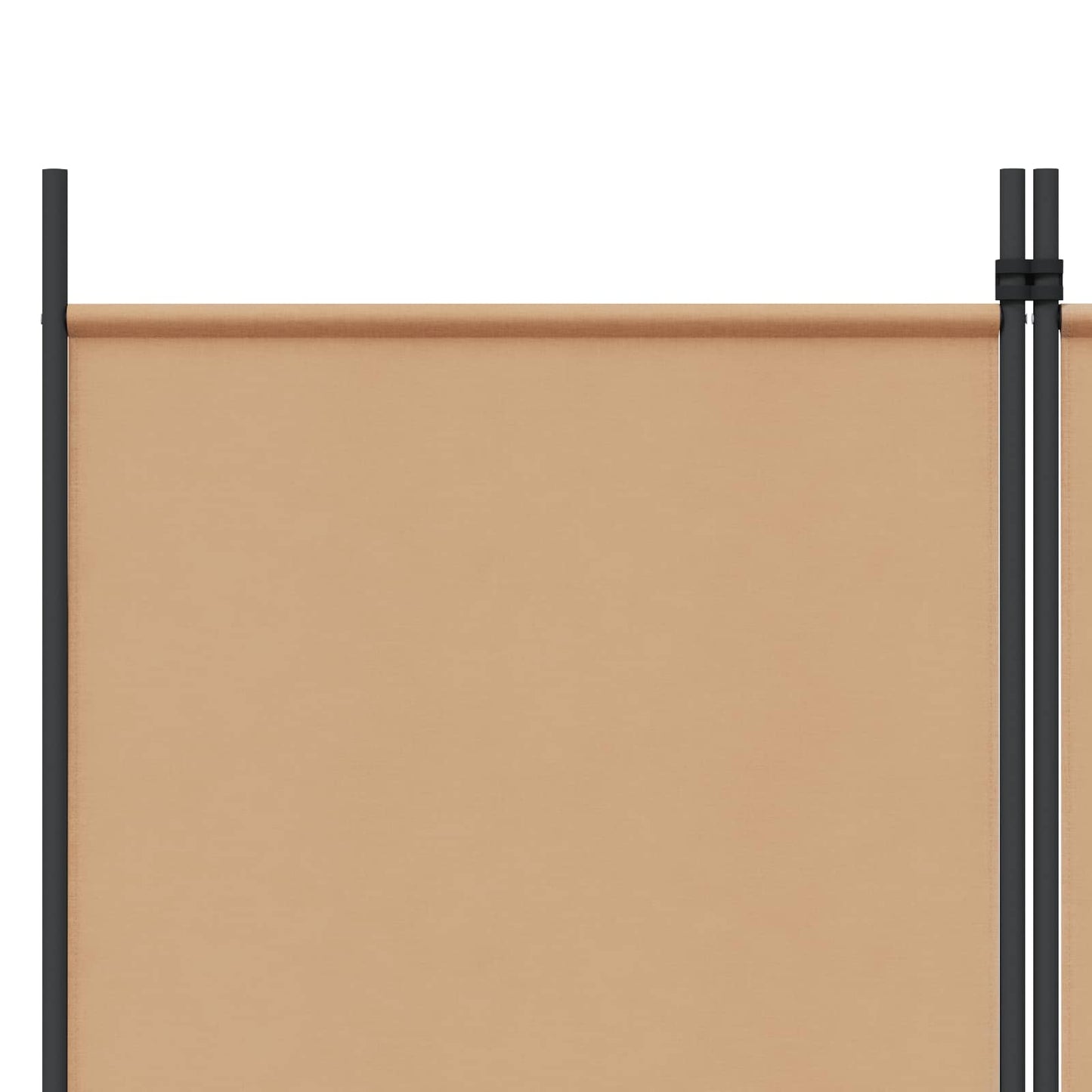 4-Panel Room Divider Beige 78.74 x 70.87 in Fabric