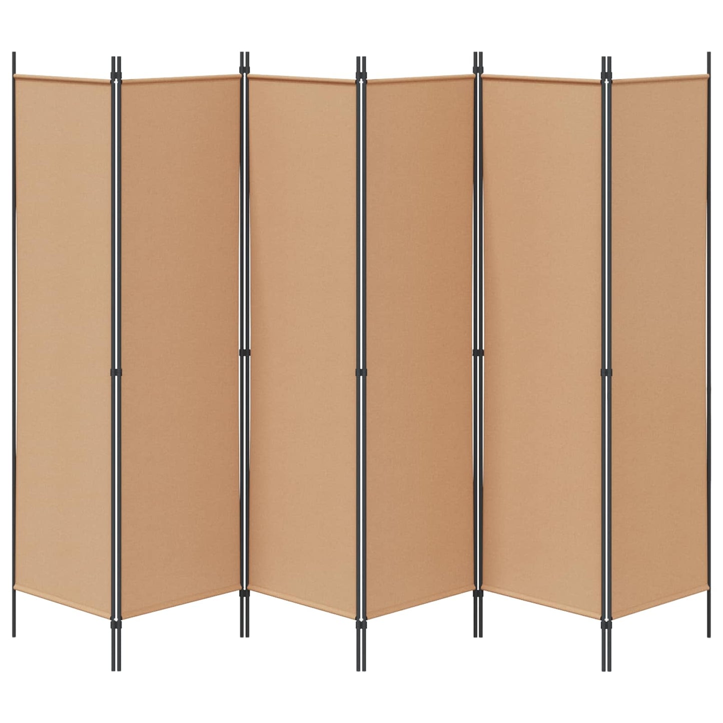 6-Panel Room Divider Beige 118.11 x 70.87 in Fabric