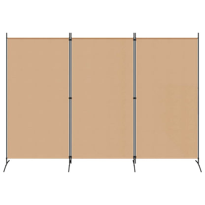 3-Panel Room Divider Beige 102.36 x 70.87 in Fabric