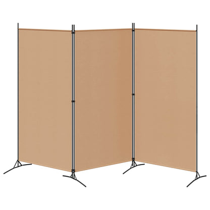 3-Panel Room Divider Beige 102.36 x 70.87 in Fabric