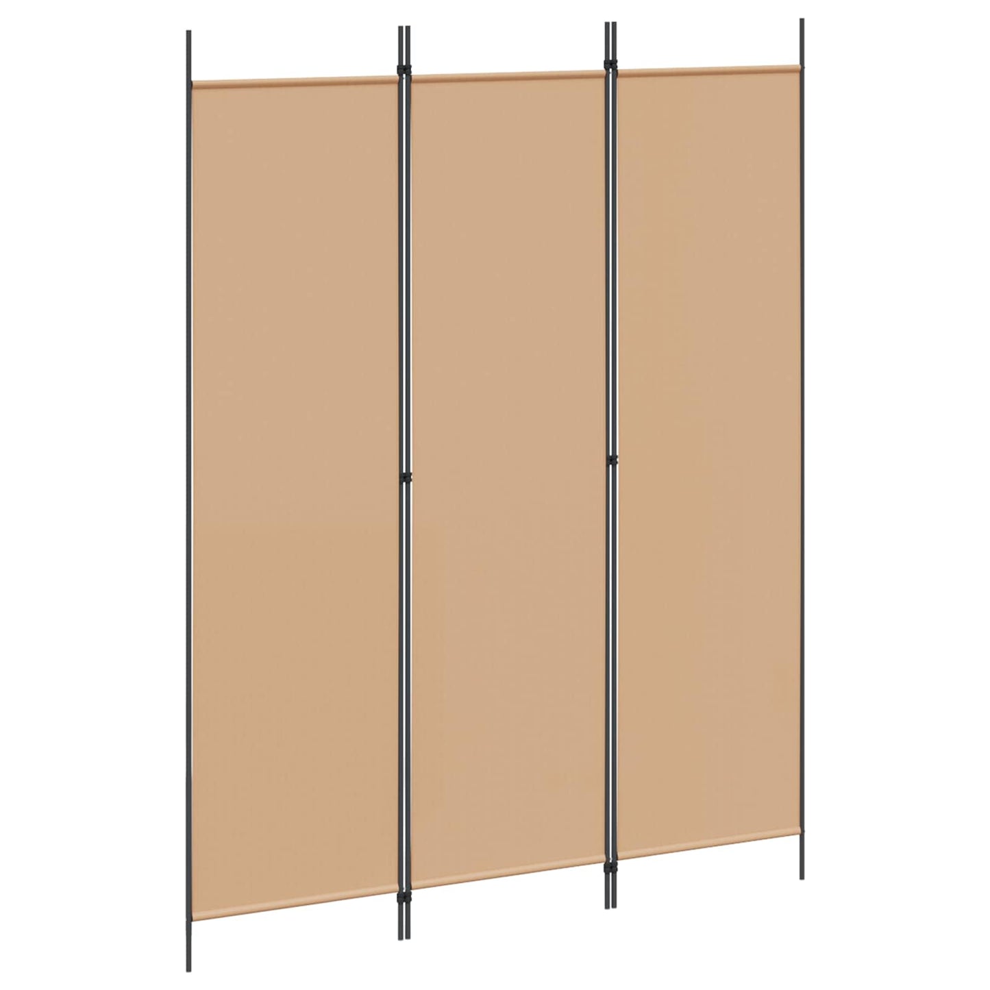 3-Panel Room Divider Beige 59.06 x 78.74 in Fabric