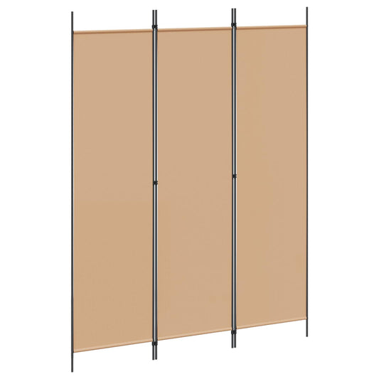3-Panel Room Divider Beige 59.06 x 78.74 in Fabric