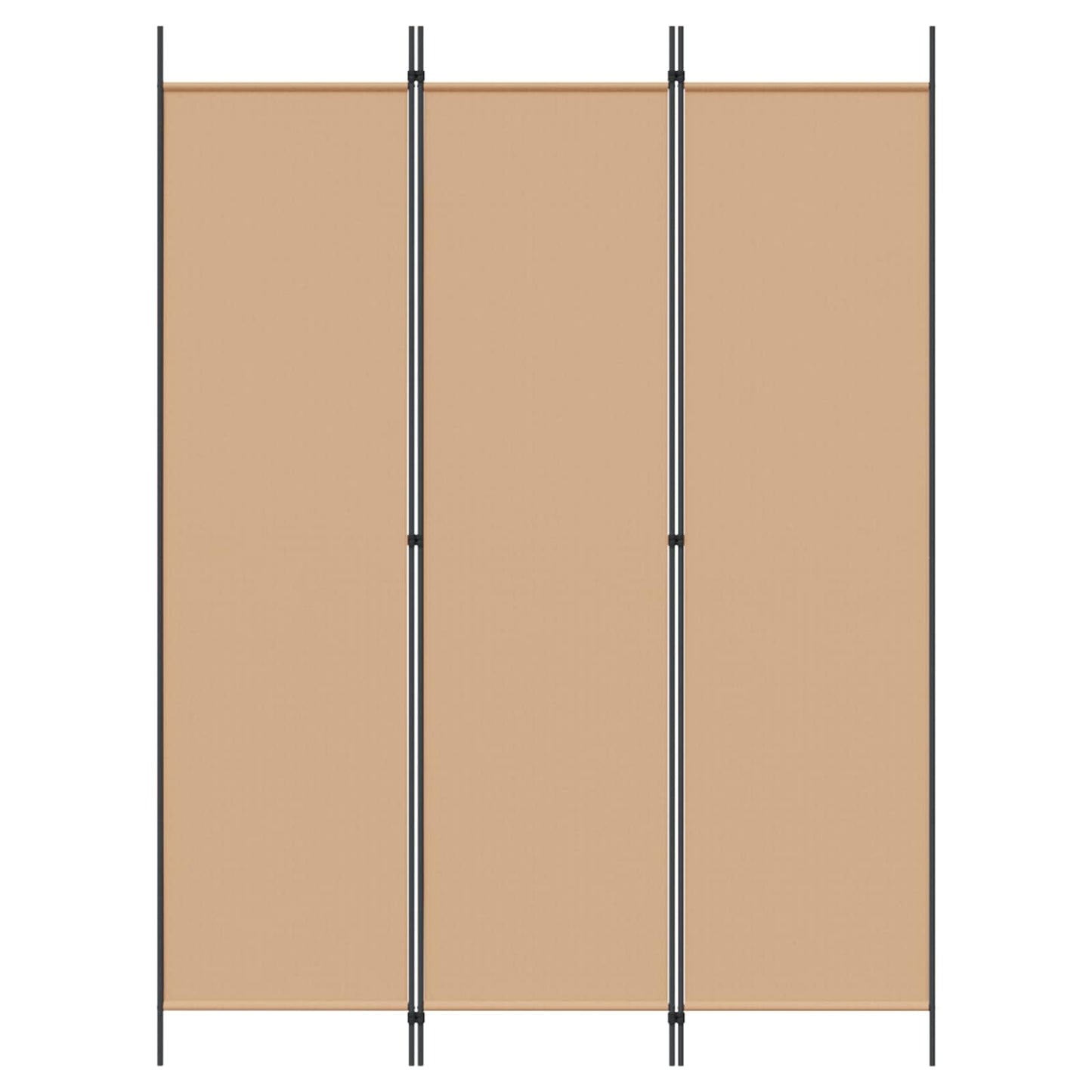 3-Panel Room Divider Beige 59.06 x 78.74 in Fabric