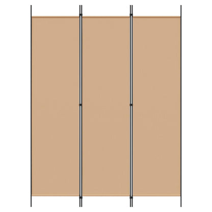 3-Panel Room Divider Beige 59.06 x 78.74 in Fabric