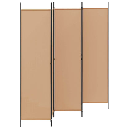 5-Panel Room Divider Beige 98.43 x 78.74 in Fabric