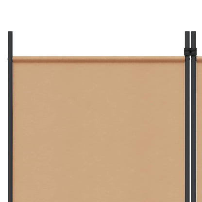 6-Panel Room Divider Beige 118.11 x 78.74 in Fabric