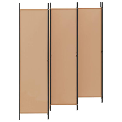 6-Panel Room Divider Beige 118.11 x 78.74 in Fabric