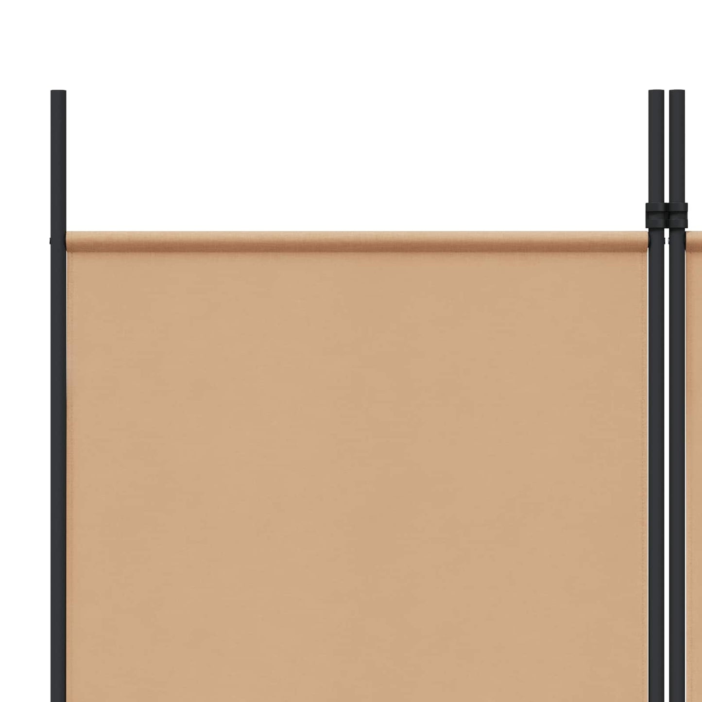 Room Divider Beige 200 x 220 cm Fabric